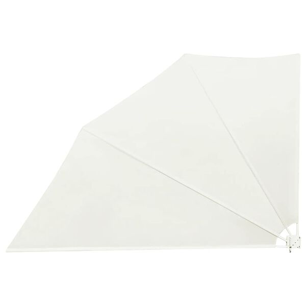 vidaXL Auvent lat&eacute;ral pliable de balcon Cr&egrave;me 160 x 240 cm