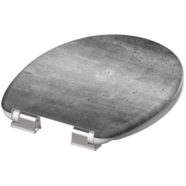 SCH&Uuml;TTE Si&egrave;ge de toilette avec fermeture en douceur INDUSTRIAL GREY