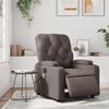 vidaXL Fauteuil de massage inclinable électrique marron similicuir