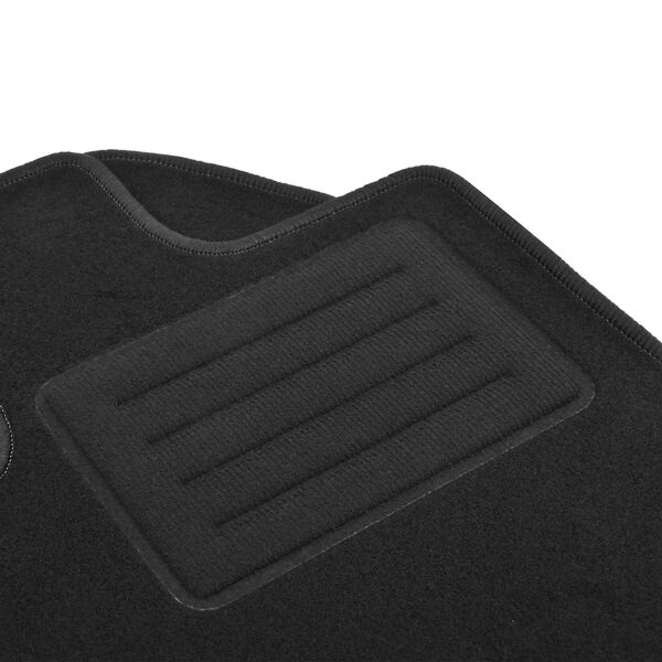 vidaXL Tapis de V&eacute;hicule Motoris&eacute; Noir tissu