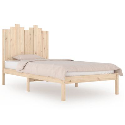 vidaXL Cadre de lit bois de pin massif 90x190 cm simple