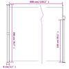 vidaXL Auvent lat&eacute;ral r&eacute;tractable rouge 200x300 cm