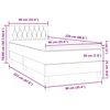 vidaXL Sommier &agrave; lattes de lit et matelas vert fonc&eacute; 90x220 cm velours