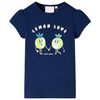 T-shirt pour enfants bleu marine 128