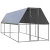 vidaXL Poulailler d'ext&eacute;rieur 2x6x2 m Acier galvanis&eacute;