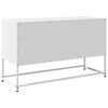 vidaXL Meuble TV blanc 100,5x39x60,5 cm acier