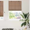 vidaXL Store enrouleur avec des rideaux Marron 120 x 220 cm Bambou