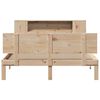vidaXL Lit biblioth&egrave;que sans matelas 135x190 cm bois de pin massif