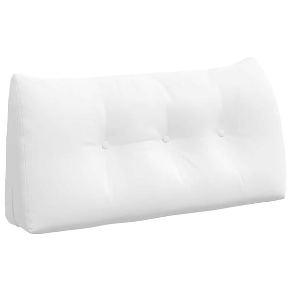 vidaXL Coussin de Dos Blanc 100 x 24 x 50 cm tissu