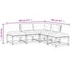 vidaXL Salon de jardin 5 pcs avec coussins bois de pin massif