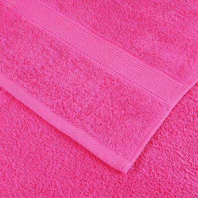 vidaXL Serviettes de sauna de qualité supérieure 10pcs rose 100%coton