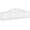 vidaXL Paniers &agrave; gabions arqu&eacute;s 25 pcs 200x30x40/60 cm Fer galvanis&eacute;