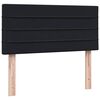 vidaXL Sommier &agrave; lattes de lit avec matelas noir 80x210 cm velours
