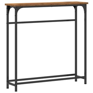vidaXL Table console Bois ancien 75 x 19,5 x 75 cm Bois d'ing&eacute;nierie