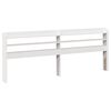 vidaXL Cadre de lit sans matelas blanc 140x190 cm bois de pin massif