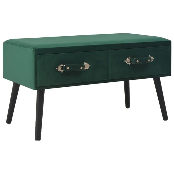 vidaXL Table basse Vert 80x40x46 cm Velours