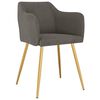 vidaXL Chaises &agrave; manger lot de 6 gris fonc&eacute; velours