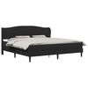 vidaXL Cadre de lit avec t&ecirc;te de lit Noir 200 x 200 cm Simili cuir