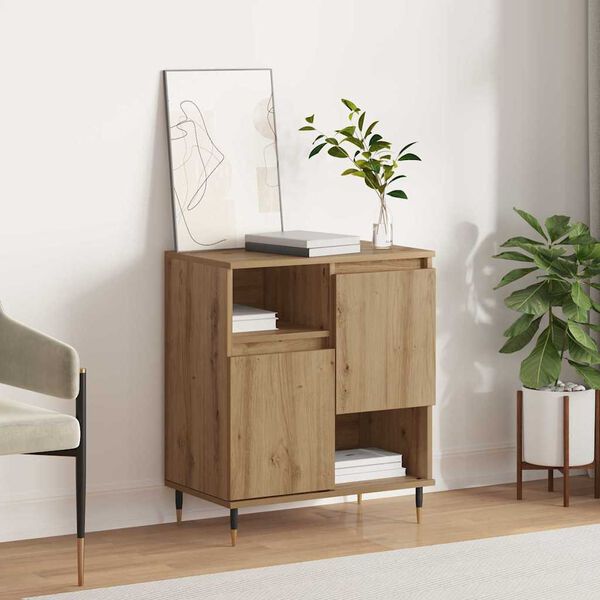 vidaXL Buffet Ch&ecirc;ne artisanal 60 x 35 x 70 cm