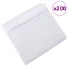 vidaXL Tapis d'entra&icirc;nement pour animaux en tissu non tiss&eacute; 200 pcs