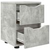 vidaXL Table de chevet Gris b&eacute;ton 30,5 x 30 x 43 cm Bois d'ing&eacute;nierie