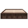 vidaXL Cadre de lit sans matelas ch&ecirc;ne marron 150x200 cm