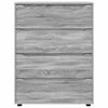 vidaXL Armoires de rangement 2 pcs Gris Sonoma 80 x 48 x 105 cm