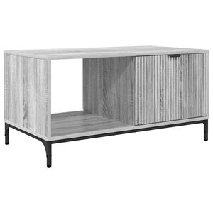 vidaXL Table basse Gris Sonoma 90 x 49 x 46 cm Bois d'ing&eacute;nierie