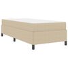 vidaXL Cadre de lit avec matelas Gris Vert Clair 90 x 200 cm tissu
