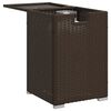vidaXL Table de couverture de bouteille de propane marron 40x40x60 cm