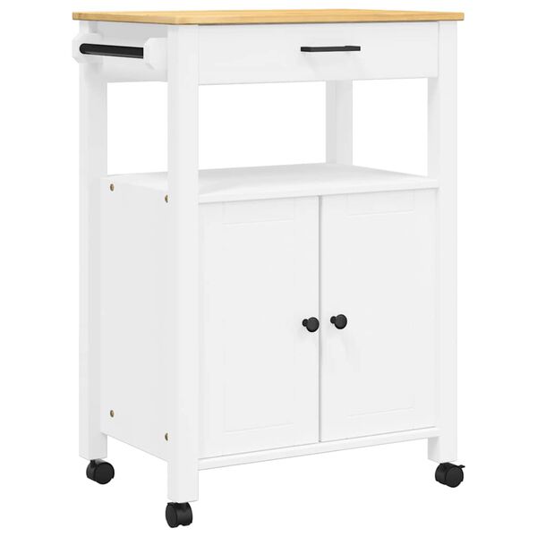 vidaXL Chariot de cuisine MONZA 60x40x88,5 cm bois massif de pin