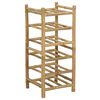 vidaXL &Eacute;tag&egrave;re &agrave; vin Naturel 32,5 x 29,5 x 72 cm Bambou