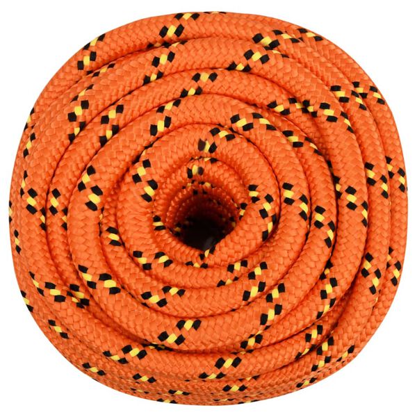 vidaXL Corde de bateau Orange 20 mm 50 m Polypropyl&egrave;ne