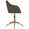 vidaXL Chaises pivotantes &agrave; manger lot de 4 gris fonc&eacute; velours