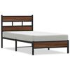 vidaXL Cadre de lit sans matelas ch&ecirc;ne marron 75x190cm bois ing&eacute;nierie
