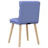 vidaXL Chaises &agrave; manger lot de 6 bleu jean tissu
