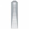 vidaXL Panier gabion avec couvercle 900x50x200 cm fer galvanis&eacute;
