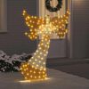 vidaXL Angle lumineux Blanc chaud 116 x 29 x 158.5 cm Polyester