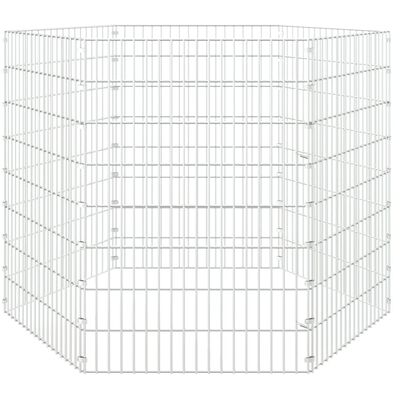 vidaXL Cage à lapin 6 panneaux 54x80 cm Fer galvanisé