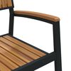 vidaXL Ensemble de salle &agrave; manger pour jardin 7 pcs Noir