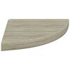 vidaXL &Eacute;tag&egrave;res d'angle flottantes 2 pcs ch&ecirc;ne 35x35x3,8 cm MDF