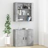 vidaXL Buffet haut Gris b&eacute;ton Bois d'ing&eacute;nierie