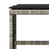 vidaXL Ensemble &agrave; manger de jardin et coussins 13 pcs gris clair rotin