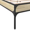 vidaXL Cadre de lit sans matelas ch&ecirc;ne sonoma 160x200 cm
