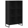 vidaXL Biblioth&egrave;que Ch&ecirc;ne noir 99,5 x 30 x 108,5 cm Bois d'ing&eacute;nierie