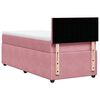 vidaXL Sommier &agrave; lattes de lit avec matelas Rose 90x200 cm Velours
