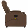 vidaXL Fauteuil de massage inclinable Marron Tissu