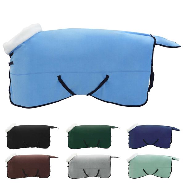 vidaXL Couverture &Eacute;quine Aqua Complet 135 cm Fleece polaire