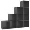 vidaXL Ensemble de meubles TV 4 pcs Gris brillant Bois d'ing&eacute;nierie