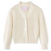 Cardigan pour enfants tricoté blanc neige 128